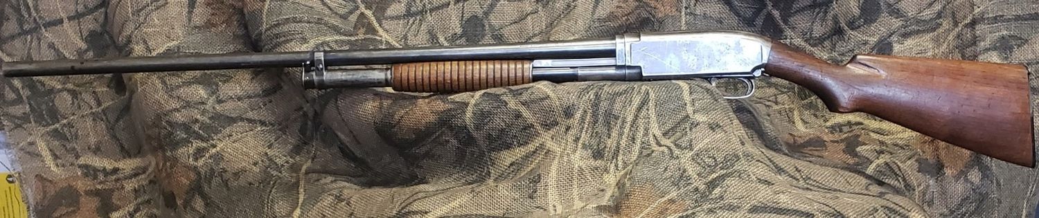USED WIN MODEL 12 12GA WOOD PUMP