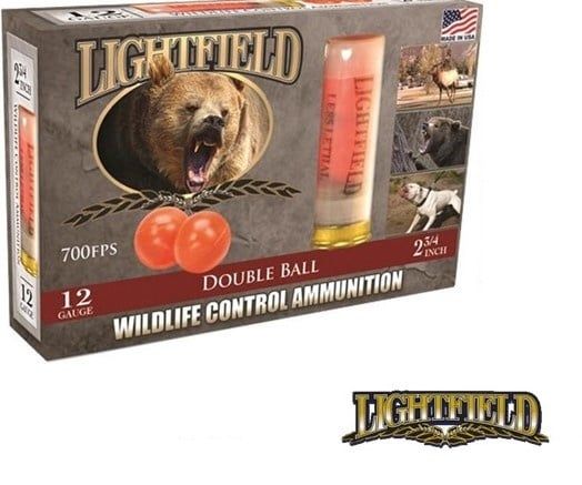LF WILDLIFE CONTROL 12GA 2-3/4&quot; RUBBER DOUBLE BALL