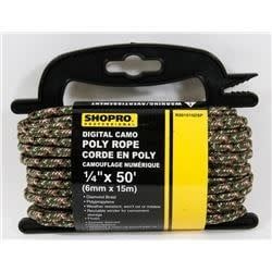 IIT 1/4&quot; CAMO POLY ROPE