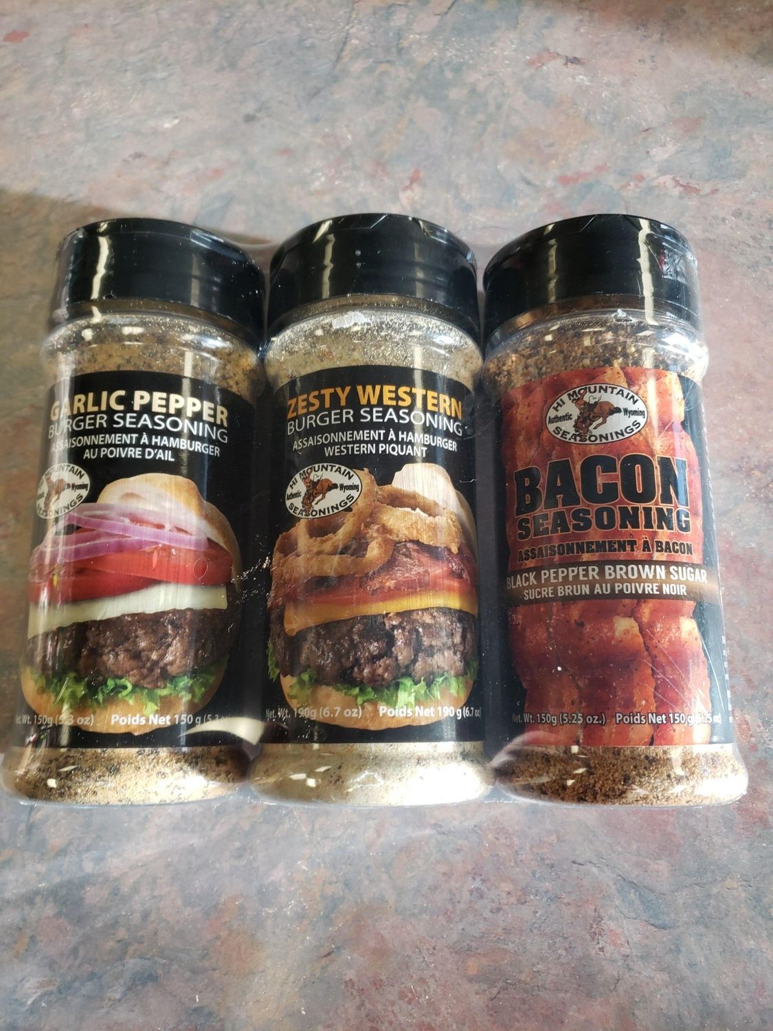 HI MT BURGER/BACON SEASONING 3PK