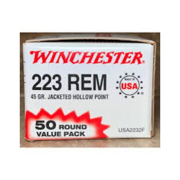WIN USA 223 REM 45GR JHP single