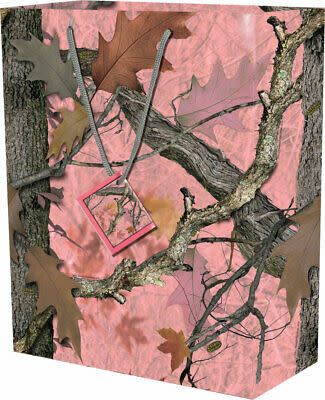 RE GIFT BAG MEDIUM PINK CAMO