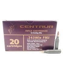 CENTAUR 243 WIN 90GR FMJ
