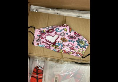 SWSI FASHION BFF/PINK CLOTH FACE MASKS