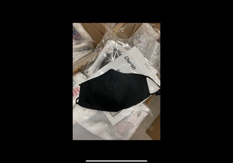SWSI FASHION BLACK CLOTH FACE MASKS