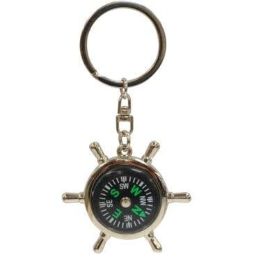 KEY SHIP&#39;S WHEEL COMPASS