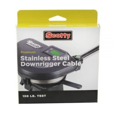 SCOTTY PREMIUM STAINLESS STEEL DOWNRIGGER CABLE 150# 300F
