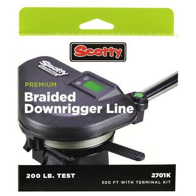 SCOTTY PREMIUM BRAIDED DOWNRIGGER CABLE 200# 300F