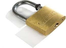 CROWN SECURITY BRASS KEYED PADLOCK