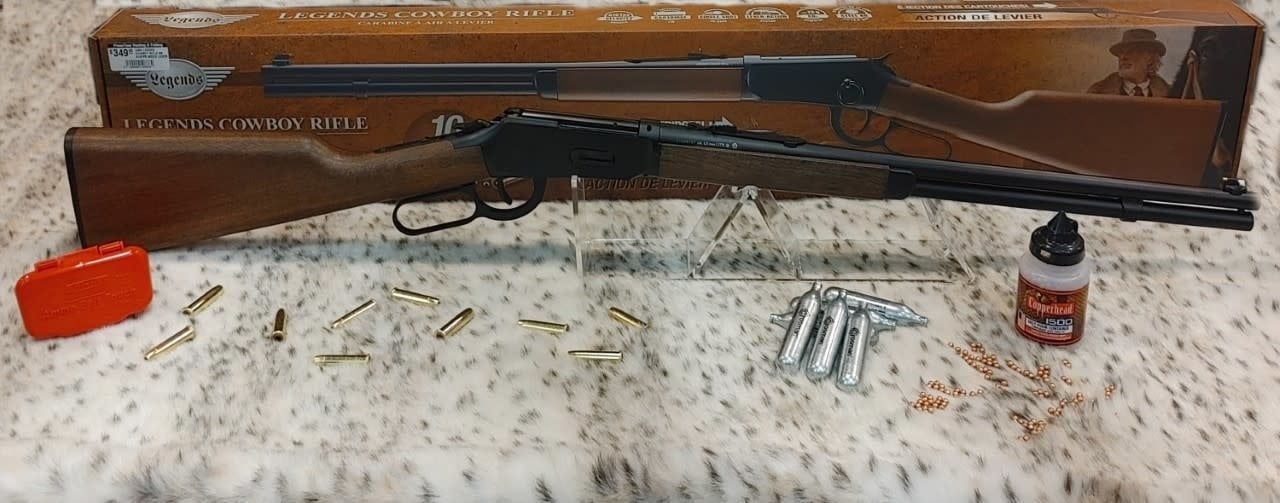 UMA LEGEND COWBOY RIFLE BB 410FPS WOOD LEVER