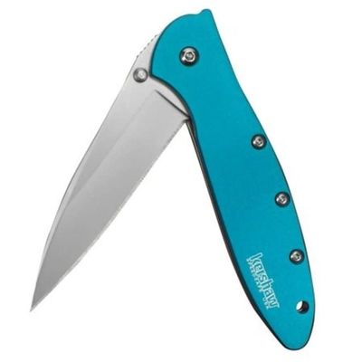 KER LEEK SS/TEAL FOLDING KNIFE