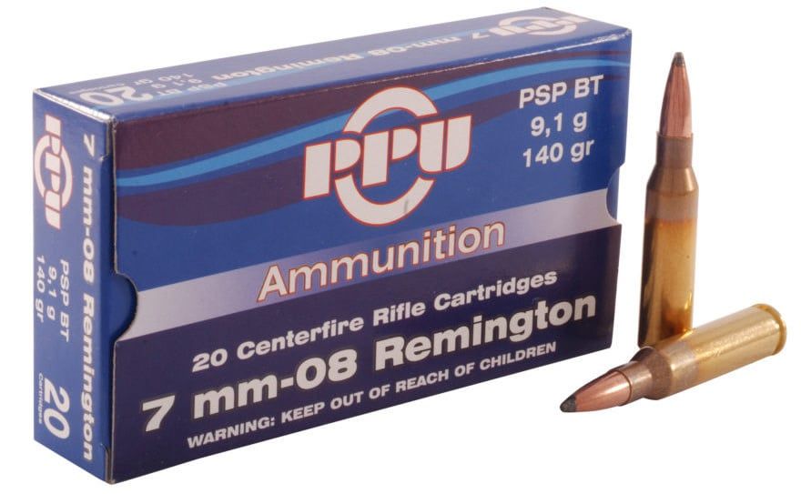 PPU 7MM-08REM 140GR PSP BT