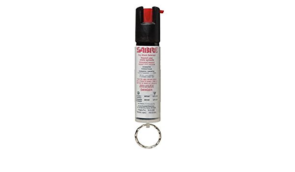 SABRE  22g DOG SPRAY BLACK W/ KEY RING