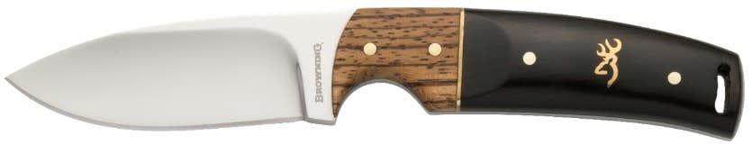 BROWN BUCK MARK HUNTER FIXED KNIFE W/ LEATHER SHEATH