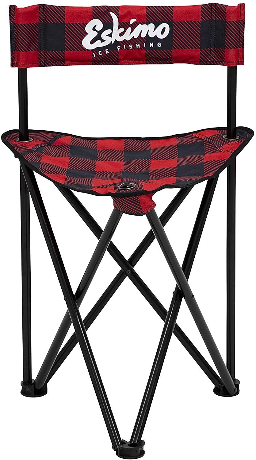 ESK PLAID FOLDING TRIPOD CHAIR