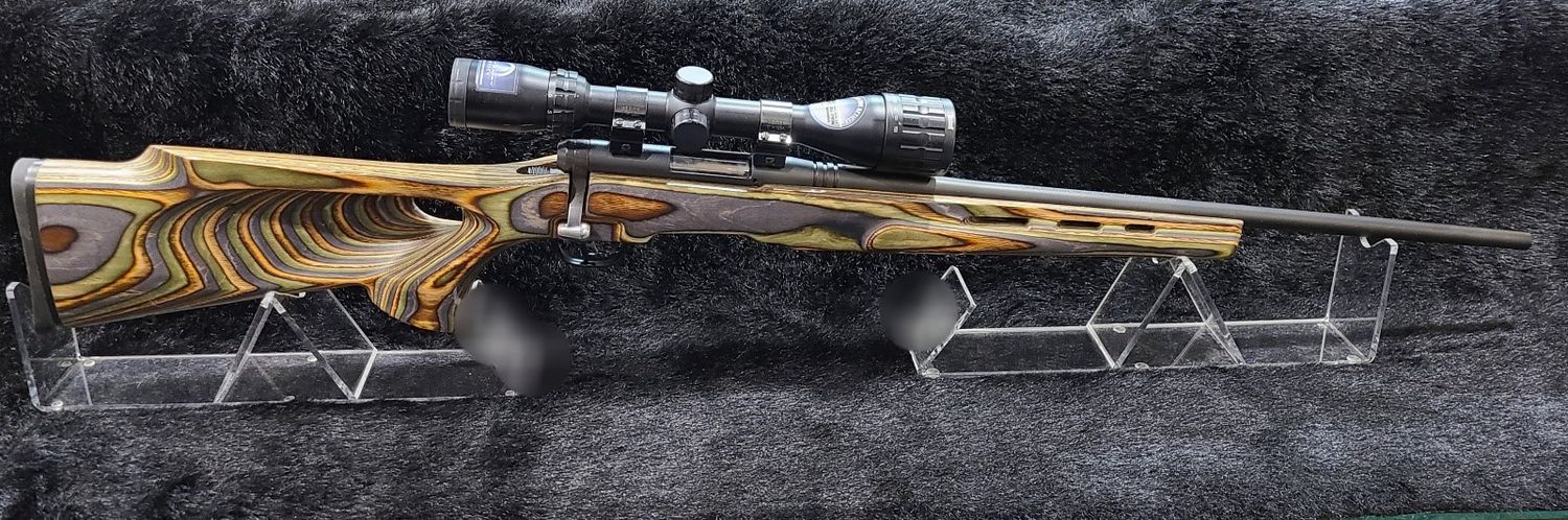 CONSIGNMENT SAV B-MAG 17WSM BOLT PKG W/ BOYD TH GRN/BLU/BRWN STOCK