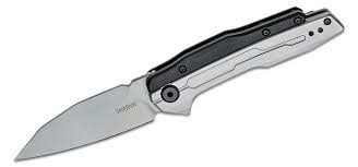 KER LITHIUM 3.25&quot; SS/BLACK FOLDING KNIFE