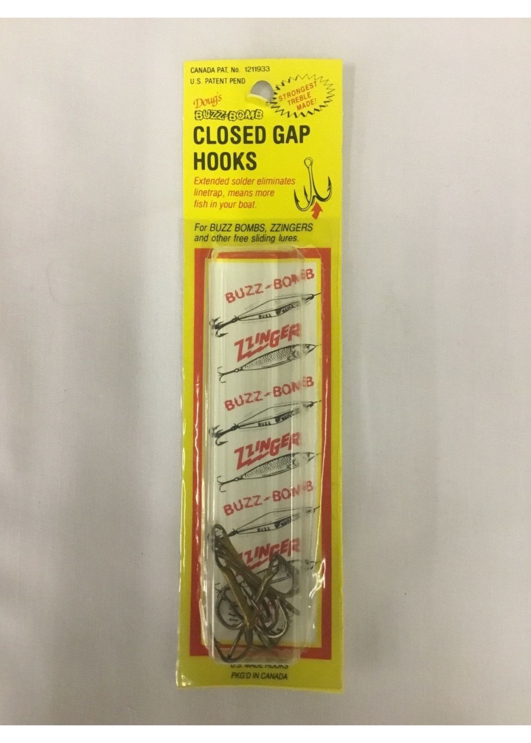 BUZZ BOMB CLOSED GAP #2 TREBLE HOOK 3PK