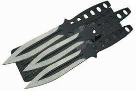 UC BLACK STREAK TRIPLE THROWER KNIFE 3PK W/ SHEATH