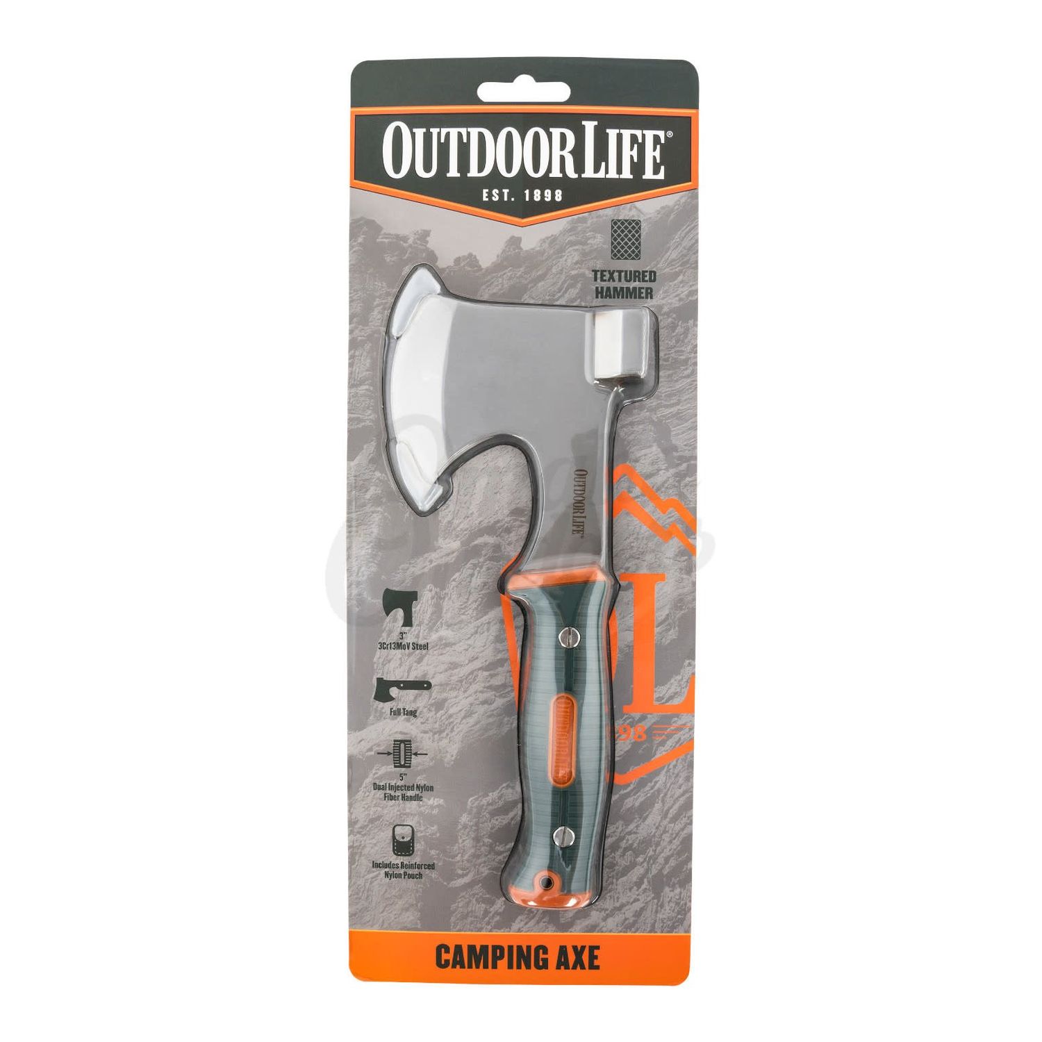 OL CAMPING AXE SS/TEXTURED W/ SHEATH