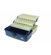 PLAN LARGE 3 TRAY TACKLE BOX BLUE/SILVER