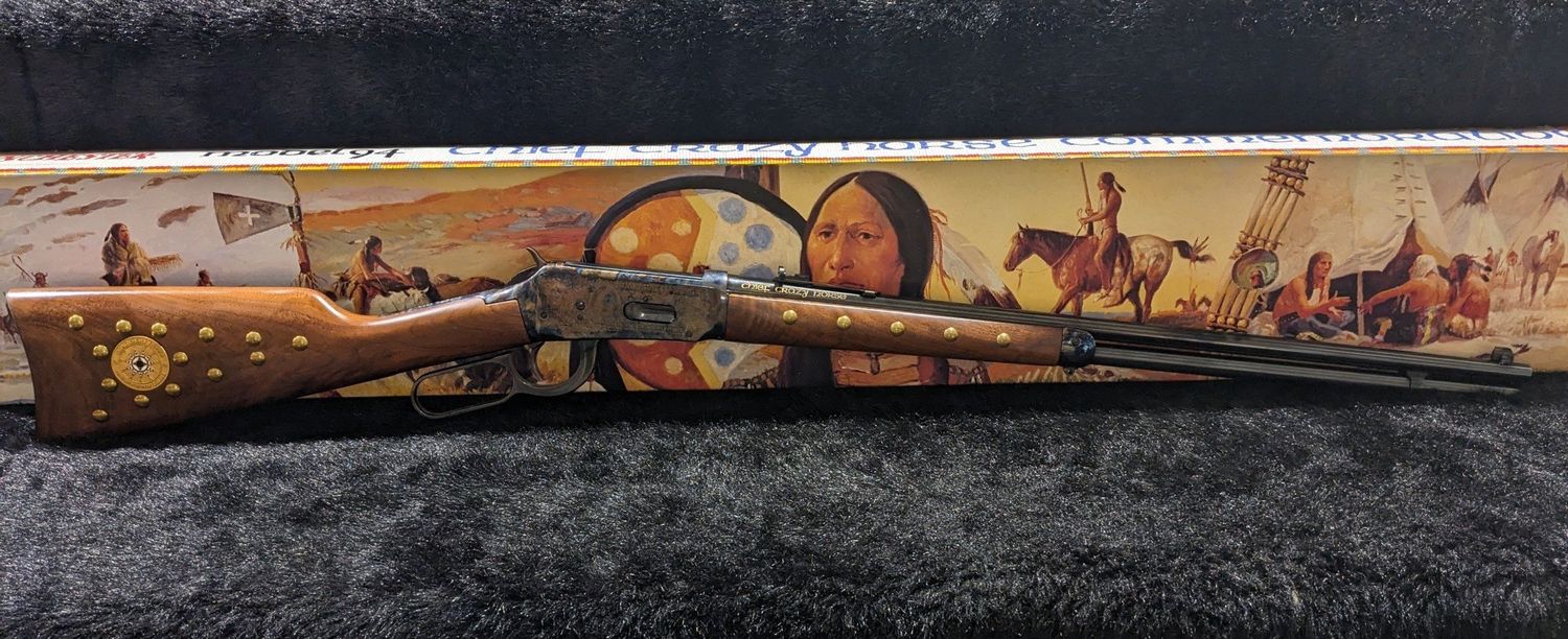CONSIGN WIN 94 CHIEF CRAZY HORSE COMMEMORATIVE 38-55 WOOD LEVER