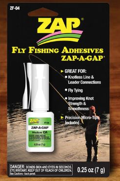 ZAP FLY FISHING ADHESIVE ZAP-A-GAP 7g