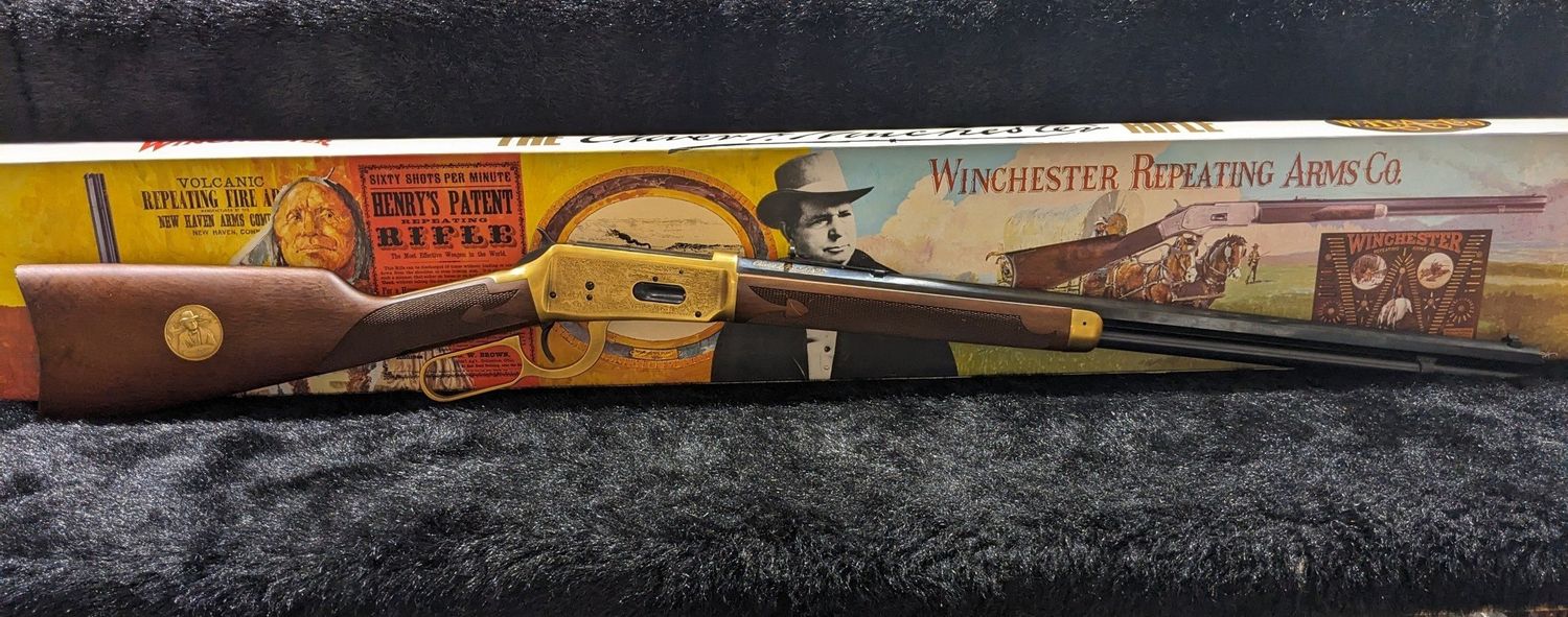 CONSIGN WIN 94 OLIVER F WINCHESTER COMMEMORATIVE 38-55 WOOD LEVER