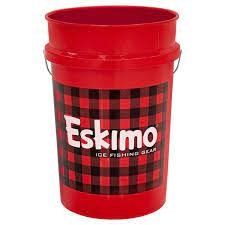 ESK 6 GALLON BUCKET RED PLAID
