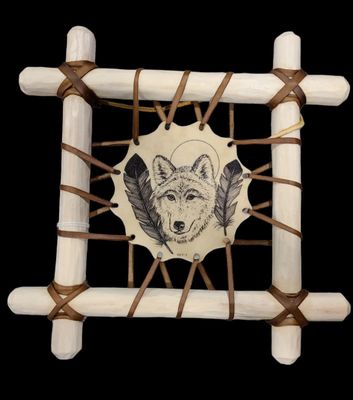 CONSIGN DEER RAWHIDE / SPRUCE FRAME "WOLF"