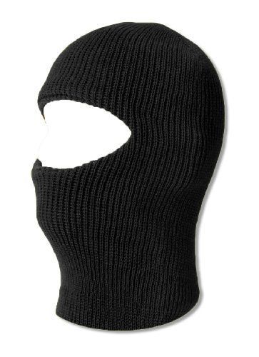 GH BALACLAVA KNITTED BLACK FULL FACE