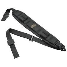BC COMFORT STRETCH SLING, Attribute 1: RIFLE, Attribute 2: ALASKAN MAGNUM BLACK, Attribute 3: W/ SWIVELS