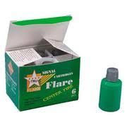 TF PEN FLARE CENTRE FIRE 6PK, Color: GREEN
