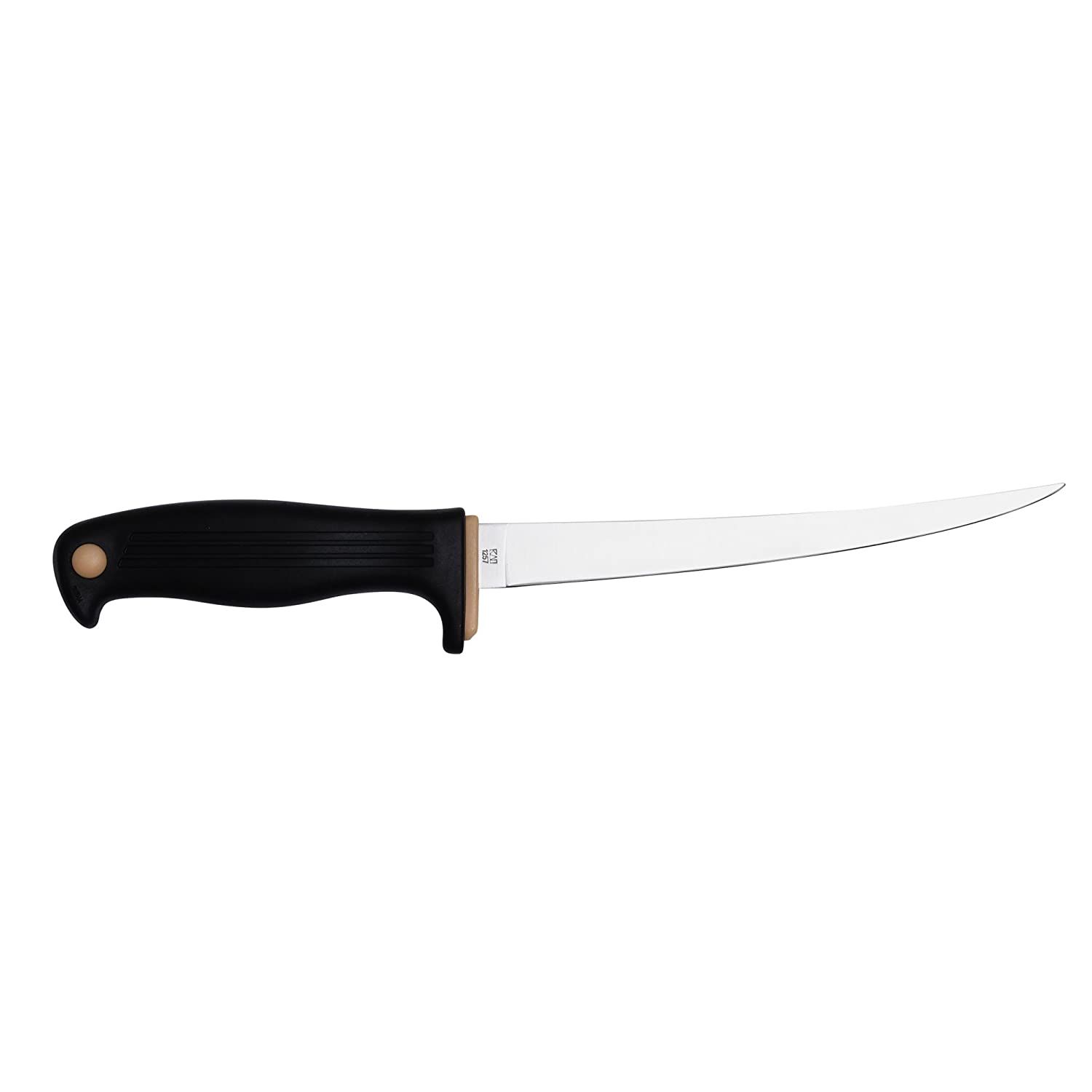 KER CLEARWATER FILLET KNIFE W/ SHTH, Color: BLACK, Size: 7&quot;