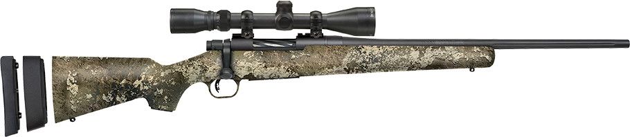 MOSS PATRIOT YTH SUPER BANTAM (STRATA CAMO) PKG, CAL: 243 WIN, BARREL: 20", RH/LH: RH