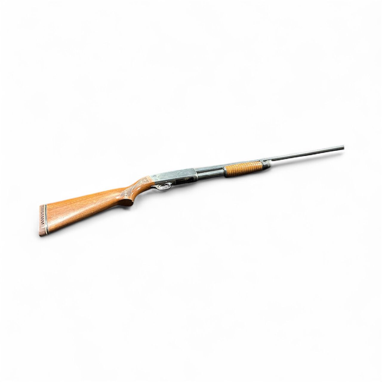 USED ITHACA 37 FEATHERLITE 12GA WOOD PUMP