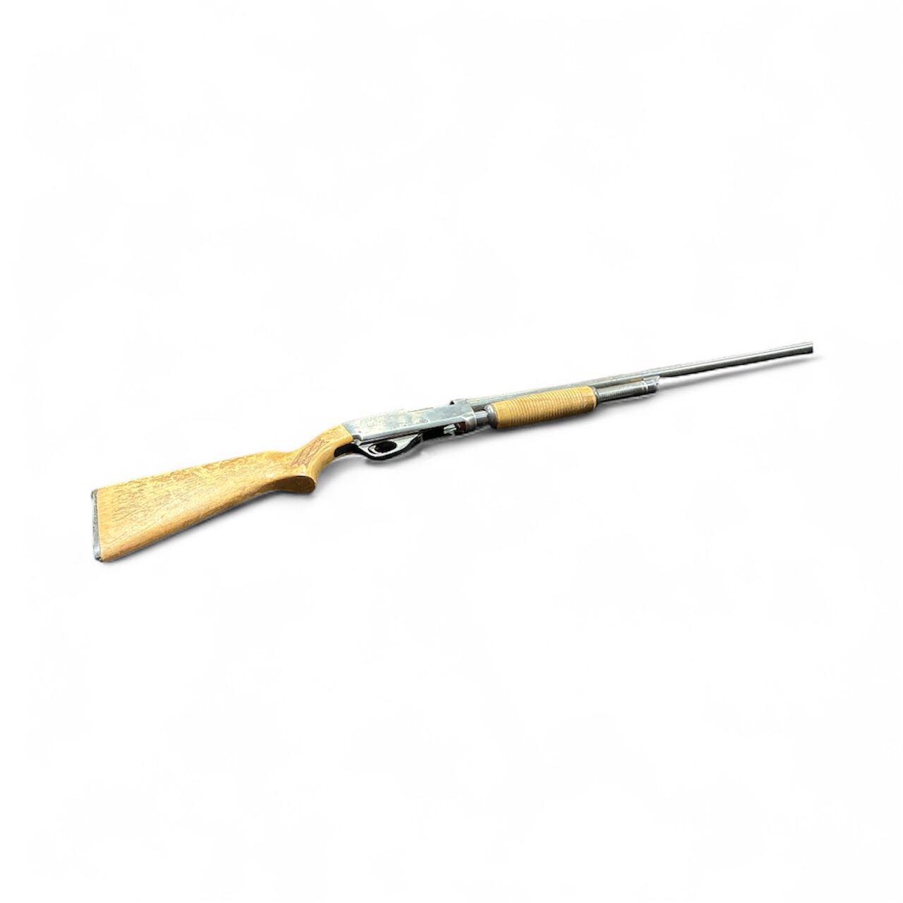 USED CIL 607 12GA WOOD PUMP ACTION (SOLD AS IS, STILL FIRES, BUT MORE OF A WALL HANGER)