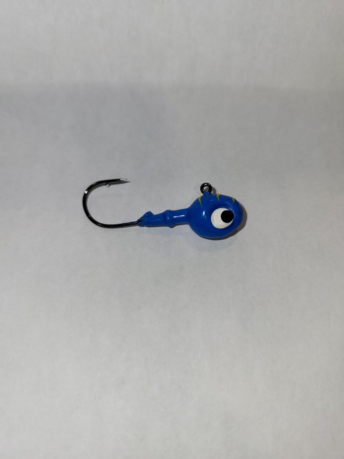 RWJ TIGER SHARK GLOW JIG HEAD, Color: BLUE, Size: 1/4oz