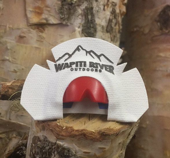 WAPITI DOMED DIAPHRAGM MOUTH ELK CALL DOUBLE REED, Size: &quot;THE PATRIOT&quot;