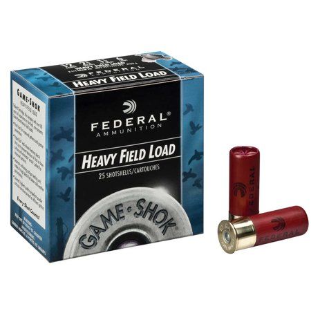 FED HEAVY FIELD/GAME LOAD 12GA single, SIZE: 2-3/4", OZ / FPS: 1-1/8oz, SHOT: # 4 SHOT