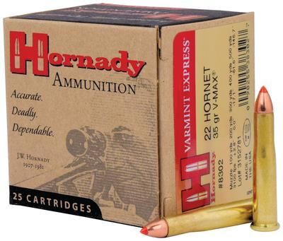HOR VARMINT EXPRESS, CAL.: 22 HORNET, GR.: 35GR, BULLET: V-MAX
