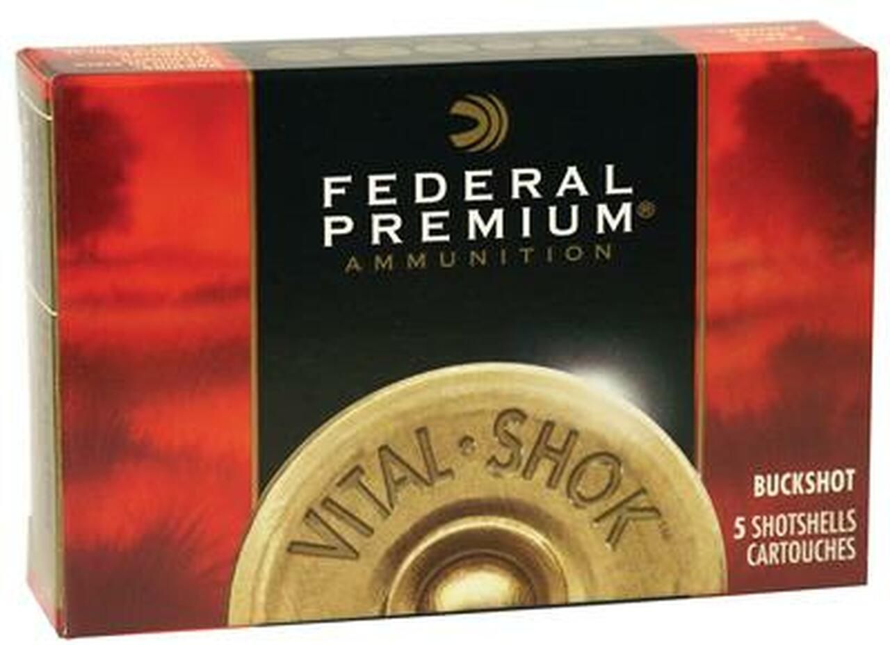 FEDERAL PREMIUM BUCK SHOT 10GA, SIZE: 3.5", OZ / FPS: 18 PELLETS / 1100FPS, SHOT: 00 BUCK