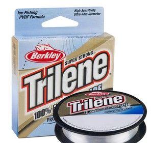 BERK TRI FLUOROCARBON CLEAR ICE FISHING LINE 75Y