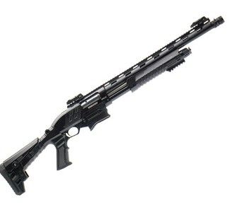 FF SPM-12 ADJUSTABLE 12 GA PUMP 18.7", Color: BLACK