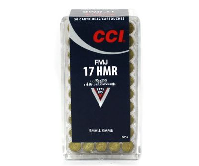 CCI SMALL GAME 17HMR 20GR 2375FPS FMJ