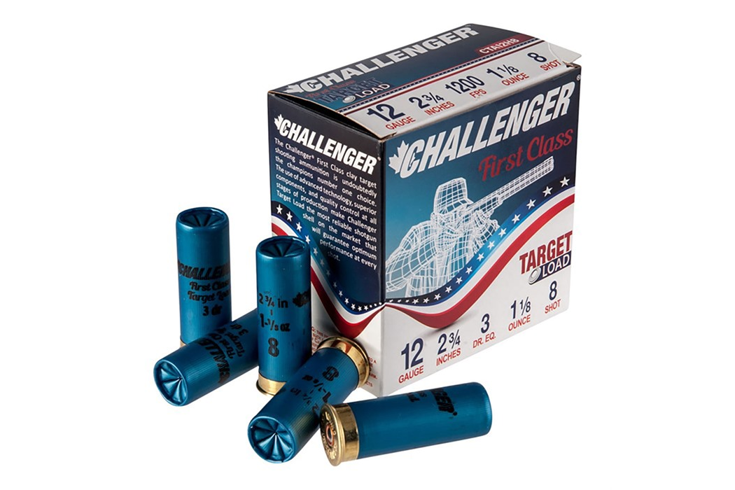 CHAL TARGET LOAD 12GA 2-3/4" 1-1/8oz #8 (single)