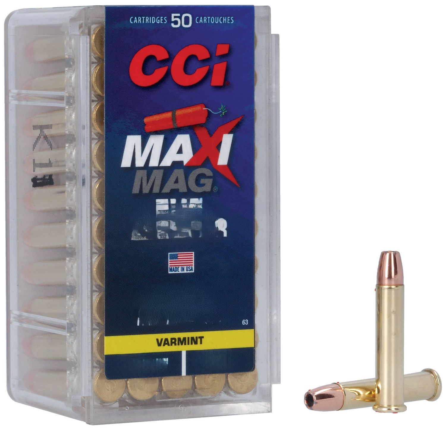 CCI MAXI-MAG TNT VARMINT 22WIN 30GR JHP (brick)