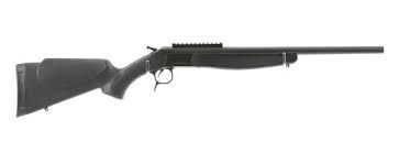 CVA SCOUT COMPACT 243WIN  20" SINGLE SHOT BLK BREAK BARREL W/ RAIL BASE