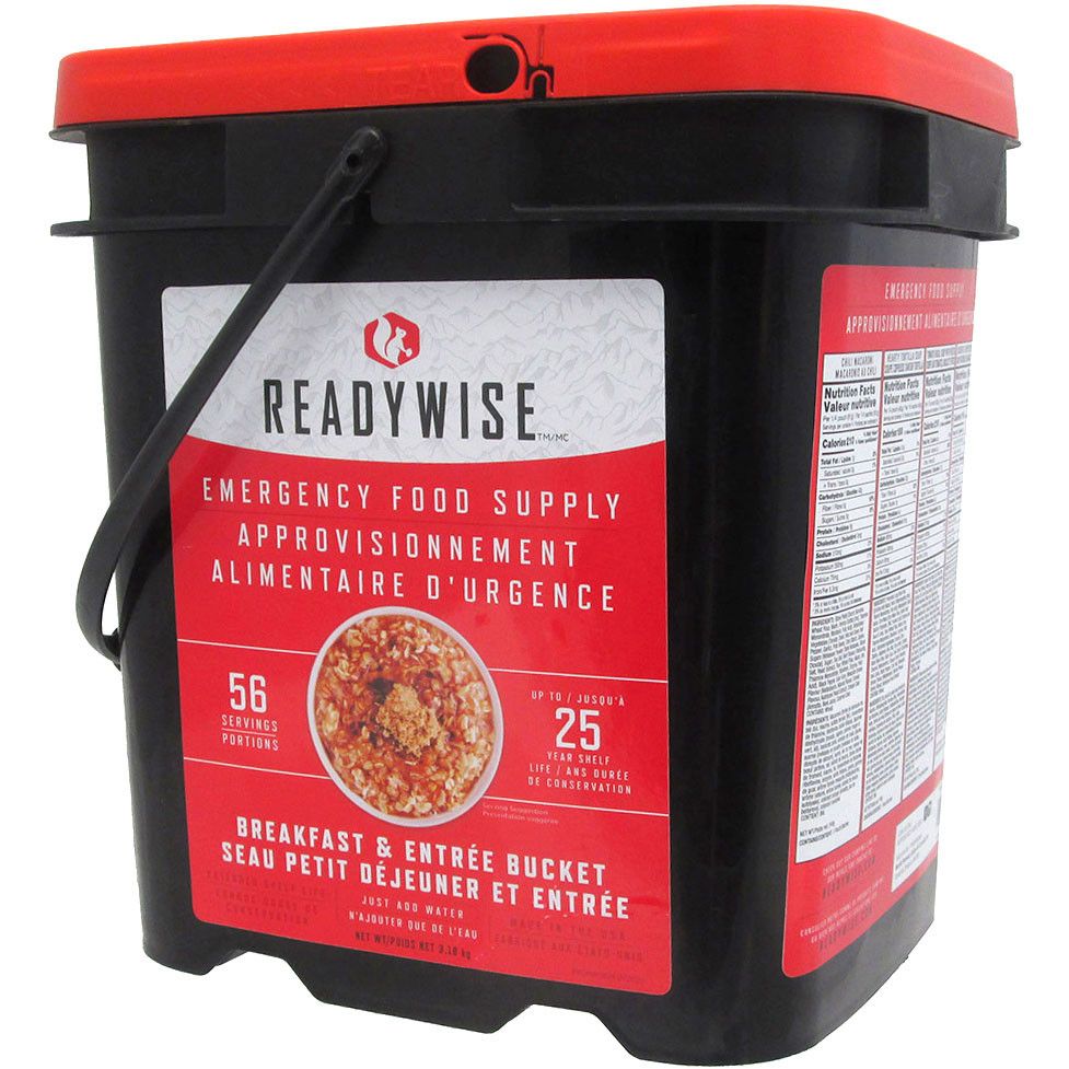 READY WISE ADVENTURE/EMERGENCY MEAL BUCKET, FLAVOR: BREAKFAST &amp; ENTREE (56 servings))
