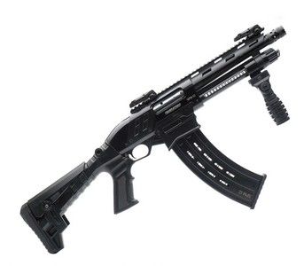 FEDERATION SPM-12 ADJUSTABLE 12 GA PUMP 9" SHORTY, Color: BLACK